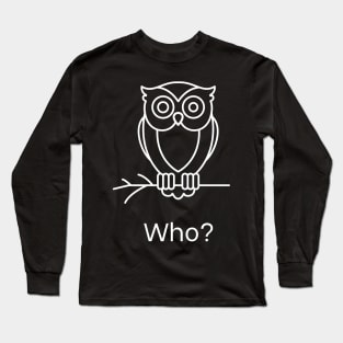 Owl Fun Design Long Sleeve T-Shirt